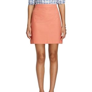 Brooks Brothers Red Fleece Coral High Waisted A-Line Skirt 0